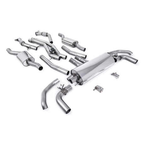 Sistemi di scarico Milltek Milltek GPF-back exhaust for Audi SQ8 4.0 V8 Bi-Turbo (GPF) 2020-2024 - Resonated | race-shop.it