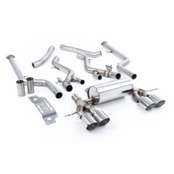 Milltek Cat-back exhaust (loudest) for BMW M2 Coupe (GPF) 2023+ - Polished tips