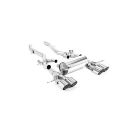 Milltek Axle-back exhaust for BMW M3 (G80/G81) S58 3.0 Turbo Touring/XDrive (GPF) 2020+ - Polished tips