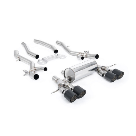 Sistemi di scarico Milltek Milltek Secondary cat-back exhaust for BMW M4 (G82) S58 3.0 Turbo (non-GPF) 2021+ - Carbon tips | race-shop.it
