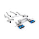 Milltek GPF-back exhaust for BMW M4 (G82) S58 3.0 Turbo (GPF) 2020+ - Burnt/blue titanium tips