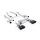Milltek GPF-back exhaust for BMW M4 (G82) S58 3.0 Turbo (GPF) 2020+ - Cerakote black tips