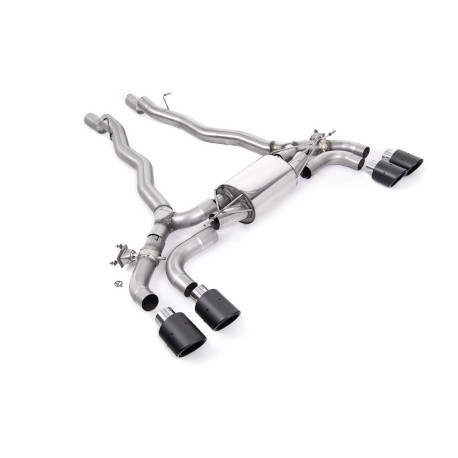 Sistemi di scarico Milltek Milltek GPF-back exhaust for BMW M5 (F90) 4.4l Twin Turbo LCI (GPF) 2021+ - Carbon tips | race-shop.it