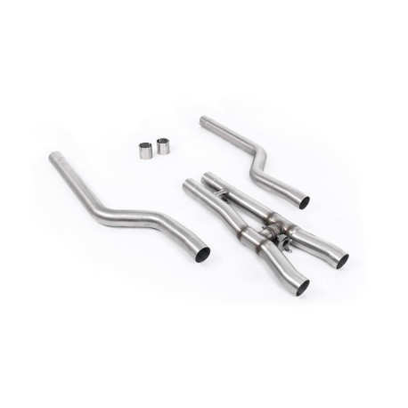 Sistemi di scarico Milltek Milltek GPF bypass pipe for BMW M8 (F91/F92) 4.4l V8 Twin Turbo Coupe/Cabrio (GPF, OE cutting required) 2020+ | race-shop.it