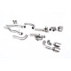 Milltek GPF-back exhaust valved for BMW M8 (F93) 4.4l V8 Twin Turbo Gran Coupe LCI (GPF) 2021+ - Brushed titanium tips