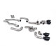 Milltek GPF-back exhaust valved for BMW M8 (F93) 4.4l V8 Twin Turbo Gran Coupe LCI (GPF) 2021+ - Cerakote black tips