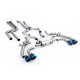Milltek Downpipe-back exhaust (louder) for BMW X3 X3M/X3M Comp 3.0 (G01) (GPF) 2019-2021 - Burnt titanium tips