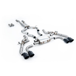 Milltek GPF-back exhaust for BMW X3 X3M/X3M Comp 3.0 (G01) (GPF) 2019-2021 - Cerakote black tips