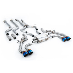 Milltek Cat-back exhaust for BMW X4 X4M/X4M Comp 3.0 (G02) (non-GPF) 2022+ - Burnt/blue titanium tips