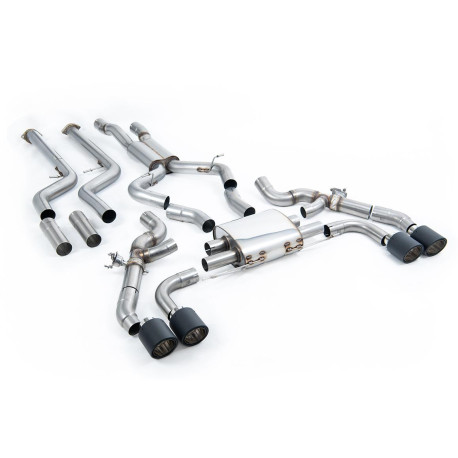 Sistemi di scarico Milltek Milltek Cat-back exhaust for BMW X4 X4M/X4M Comp 3.0 (G02) (non-GPF) 2022+ - Carbon tips | race-shop.it