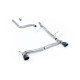 Milltek GPF-back exhaust (louder) for Ford Fiesta Mk8 1.0T EcoBoost ST-Line 3 & 5 Door (GPF) 2019+ - Cerakote black tips