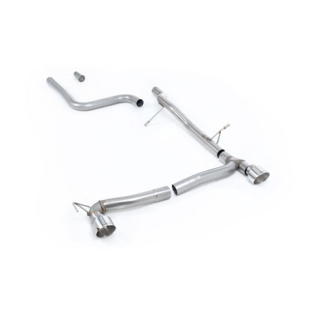 Sistemi di scarico Milltek Milltek GPF-back exhaust (louder) for Ford Fiesta Mk8 1.0T EcoBoost ST-Line 3 & 5 Door (GPF) 2019+ - Polished tips | race-shop.it