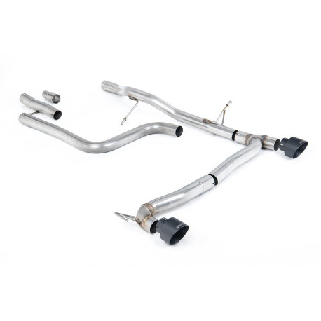 Sistemi di scarico Milltek Milltek GPF-back exhaust (louder) Cerakote black tips for Ford Fiesta Mk8 1.0T EcoBoost ST-Line 3 & 5 Door (GPF) 2020+ | race-shop.it