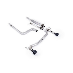 Milltek Cat-back exhaust for Ford Fiesta Mk8 ST 1.5 EcoBoost 200PS (non-GPF) 2018-2020 - Black tips