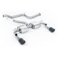 Sistemi di scarico Milltek Milltek Cat-back exhaust (louder) for Ford Focus MK2 RS 2.5T 305PS (non-GPF) 2009-2010 - Carbon tips | race-shop.it