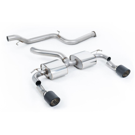 Sistemi di scarico Milltek Milltek Cat-back exhaust (louder) for Ford Focus MK2 RS 2.5T 305PS (non-GPF) 2009-2010 - Carbon tips | race-shop.it