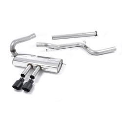 Milltek Cat-back exhaust (louder) for Ford Focus Mk3 ST Estate/Sedan/Limousine (non-GPF) 2012-2018 - Cerakote black tips