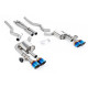 Sistemi di scarico Milltek Milltek Cat-back exhaust valved for Ford Mustang 5.0 V8 Dark Horse (non-GPF) 2024+ - Burnt/blue titanium tips | race-shop.it