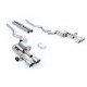 Sistemi di scarico Milltek Milltek Cat-back exhaust (loudest) valved for Ford Mustang 5.0 V8 Mach 1 (non-GPF) 2021-2023 - Brushed titanium tips | race-shop.it