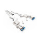 Milltek Cat-back (loudest) valved for Ford Mustang Shelby GT500 S550 (non-GPF) 2020-2023 - Burnt/blue titanium tips