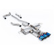 Milltek Cat-back exhaust (loudest) for Acura Integra Type S 2.0 Turbo 320hp (DE5) (non-GPF) 2023+ - Burnt/blue titanium tips