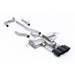 Milltek Cat-back exhaust (loudest) for Acura Integra Type S 2.0 Turbo 320hp (DE5) (non-GPF) 2023+ - Cerakote black tips