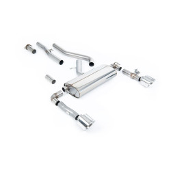 Milltek GPF-back exhaust valved for Hyundai Kona N 2.0L Turbo 280ps (GPF) 2022+ - Polished tips