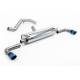 Milltek GPF-back exhaust resonated for INEOS Grenadier B57 3.0 I6 Turbo Diesel (non-GPF) 2023+ - Burnt/blue titanium tips