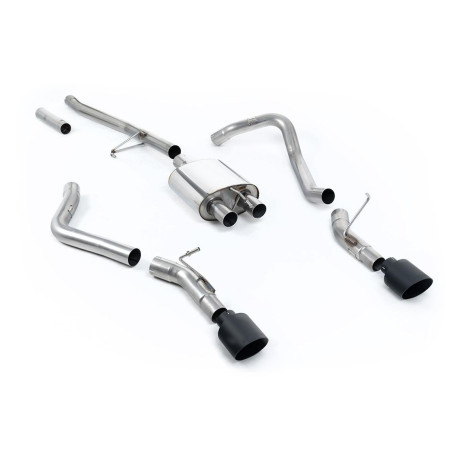 Sistemi di scarico Milltek Milltek Cat-back exhaust for Jeep Gladiator 3.6 V6 (non-GPF, side exit) 2020+ - Cerakote black tips | race-shop.it