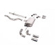 Milltek GPF-back exhaust (louder) for Land Rover Defender 110 3.0 I6 P400 (non-GPF) 2020+ - Quad polished tips