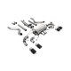 Milltek GPF-back exhaust resonated valved for Land Rover Defender 110 V8 425PS & 525PS (GPF) 2021+ - Carbon tips