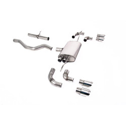 Milltek GPF-back exhaust (louder) for Land Rover Defender 90 3.0 I6 P400 (non-GPF) 2020+ - Quad polished tips