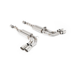 Milltek Cat-back exhaust valved for Mercedes G63 4.0 Bi-Turbo V8 (W465) (non-GPF) 2024+ - Quad polished tips