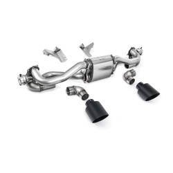 Milltek GPF-back exhaust for Porsche Boxster 718 GTS & Spyder 4.0 (GPF, Manual) 2020+ - Cerakote black tips