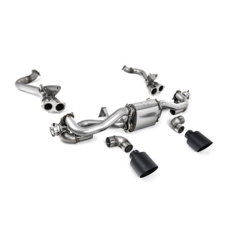Sistemi di scarico Milltek Milltek Cat-back exhaust for Porsche Boxster 718 GTS & Spyder 4.0 (GPF) 2019-2020 - Cerakote black tips | race-shop.it