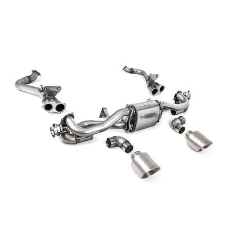 Sistemi di scarico Milltek Milltek Cat-back exhaust for Porsche Boxster 718 GTS & Spyder 4.0 (GPF) 2019-2020 - Titanium tips | race-shop.it
