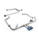 Milltek Full system with cat replacement pipe for Porsche Boxster 718 GTS 2.5T (non-GPF) 2016-2022 - Burnt titanium tips