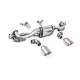 Milltek GPF-back exhaust for Porsche Cayman 718 GT4 4.0 (GPF, Manual) 2020+ - Brushed titanium tips