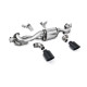 Milltek GPF-back exhaust for Porsche Cayman 718 GT4 4.0 (GPF, Manual) 2020+ - Cerakote black tips