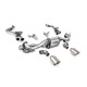 Sistemi di scarico Milltek Milltek GPF bypass pipe brushed titanium tips for Porsche Cayman 718 GT4 4.0 (GPF, PDK) 2020+ | race-shop.it