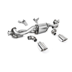Milltek GPF-back exhaust for Porsche Cayman 718 GT4 4.0 (GPF, Post) 2020+ - Polished tips
