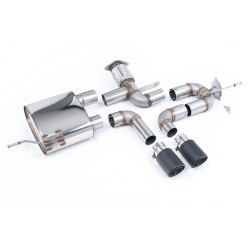 Milltek Cat-back exhaust valved for Alpine A110 A110S 1.8TCe (non-GPF) 2019+ - Carbon tips