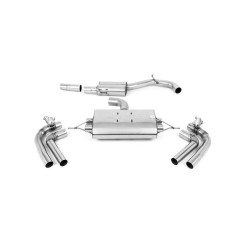 Milltek GPF-back exhaust resonated for Seat Cupra Formentor 2.0TFSI 4Drive 310PS (GPF) 2021+ - Quad Cerakote black tips