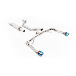 Milltek GPF-back exhaust (loudest) for Seat Cupra Formentor 2.0TSI 245ps (GPF) 2022+ - Burnt/blue titanium tips