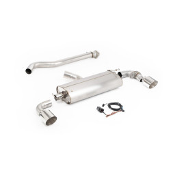 Milltek GPF-back exhaust valved for Toyota Yaris Gen 2 2024+ - Polished tips