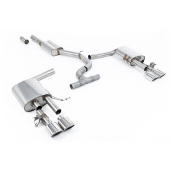 Milltek GPF-back exhaust resonated for Volkswagen Arteon R 2.0TSI 320PS 4Motion (GPF) 2022+ - Polished tips