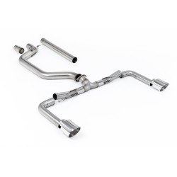 Milltek GPF-back exhaust (loudest) for Volkswagen Golf Mk8.5 GTi (GPF) 2024+ - Polished tips