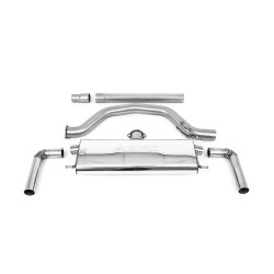 Milltek GPF-back exhaust for Volkswagen Golf Mk8.5 GTi Clubsport (GPF) 2024+ - Titanium tips