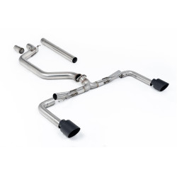 Milltek GPF-back exhaust (loudest) for Volkswagen Golf Mk8.5 GTi Clubsport (GPF) 2024+ - Cerakote tips