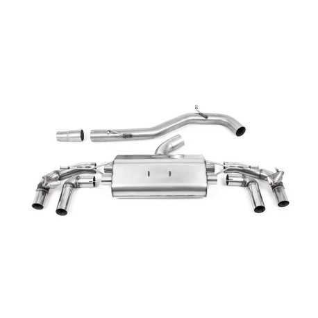 Sistemi di scarico Milltek Milltek Cat-back exhaust for Volkswagen Golf Mk8.5 R (non-GPF) 2025+ - Burnt/blue titanium tips | race-shop.it
